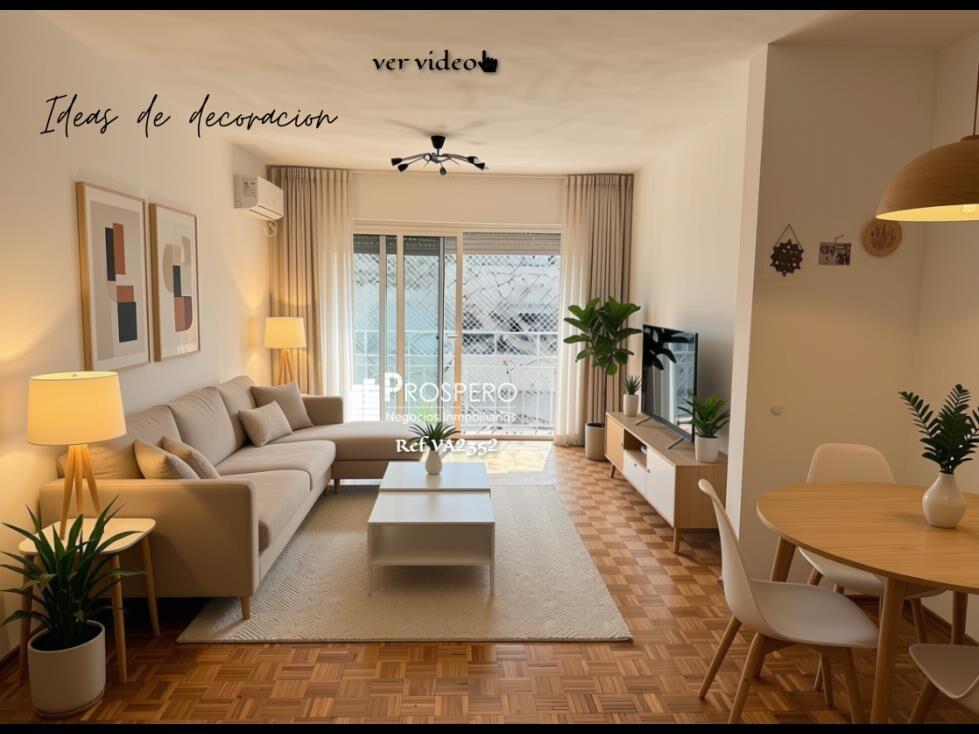 VA2352/P venta apto 2 dorm+servicio Centro balcon