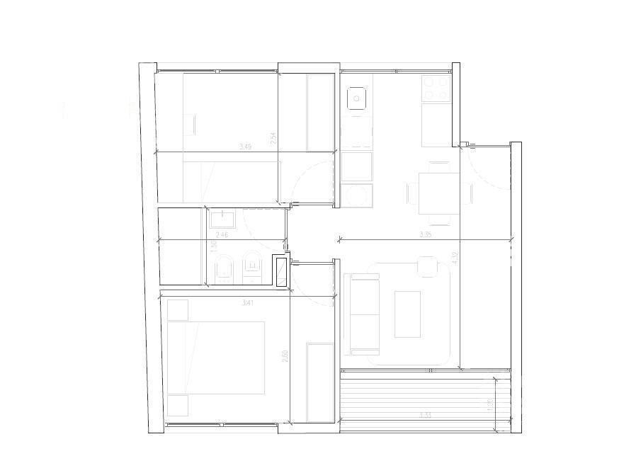 Venta apartamento dos dormitorios en La Blanqueada- 212