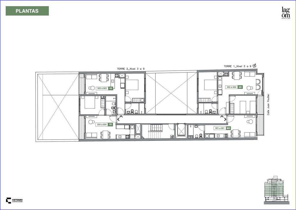Apartamento de un dormitorio en venta en Cordón - 804