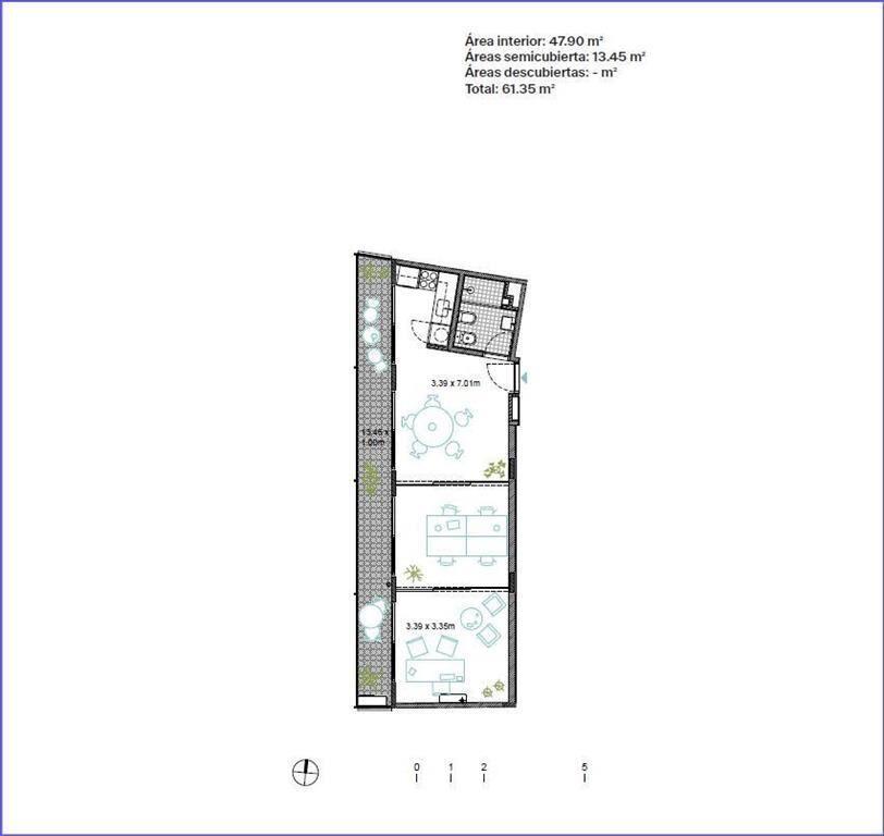 Apartamento de un dormitorio en venta en Palermo - 101