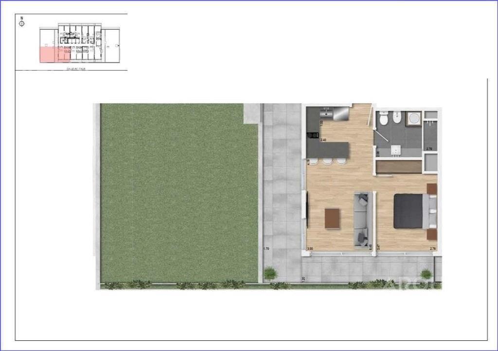 Apartamento penthouse de un dormitorio en venta en Buceo -