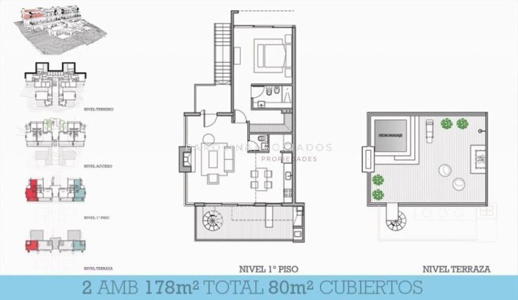 Apartamento de 1 dormitorio en venta en Punta del