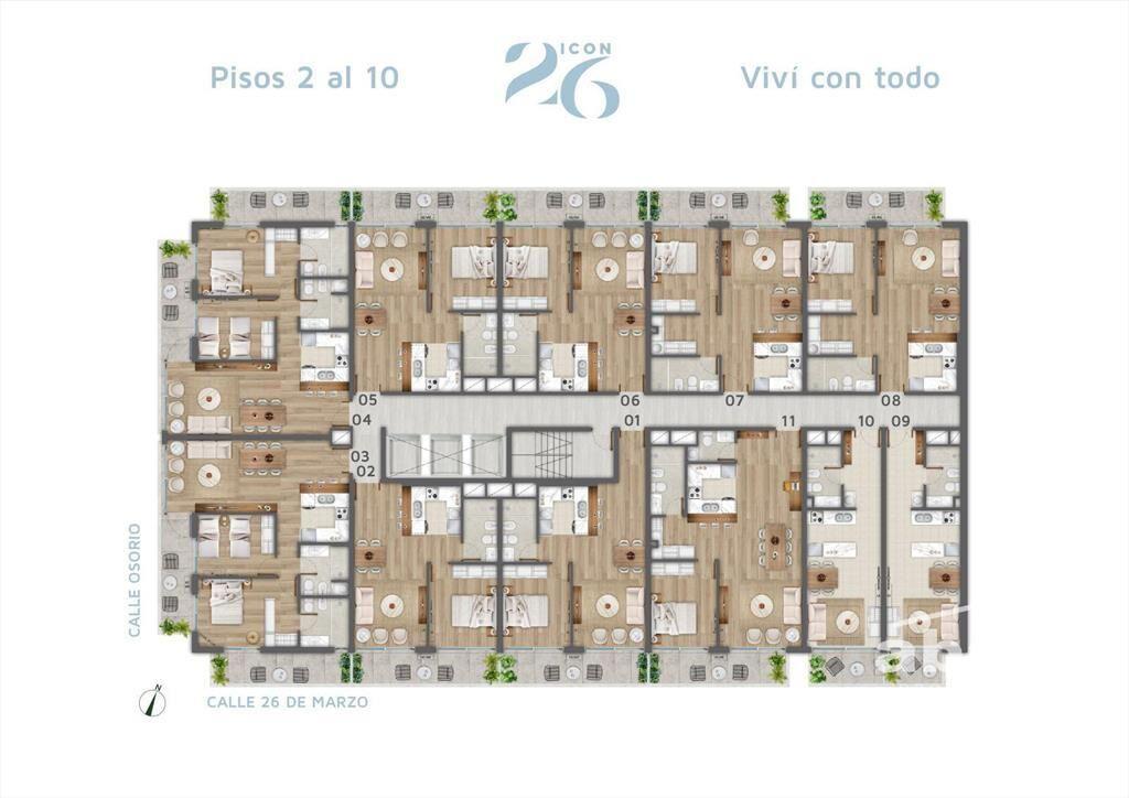 Venta apartamento 2 Dormitorios en Pocitos - Icon 26 dos te