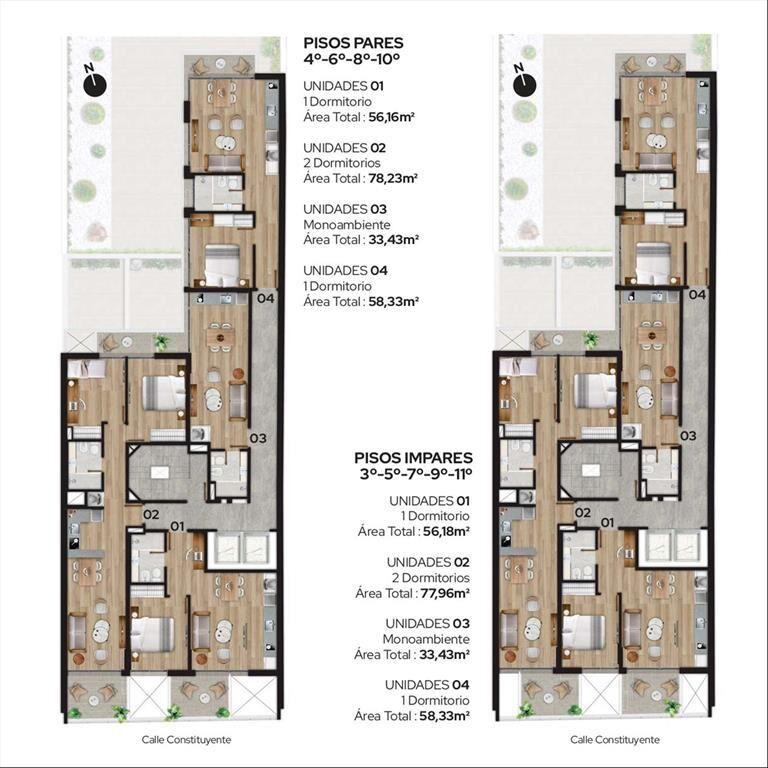 1 dormitorio primer piso estrene Diciembre 2025