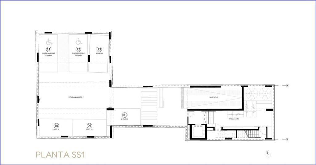 Apartamento de un dormitorio en venta en Cordón Sur - 801