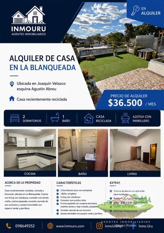 Alquiler de casa en La Blanqueada