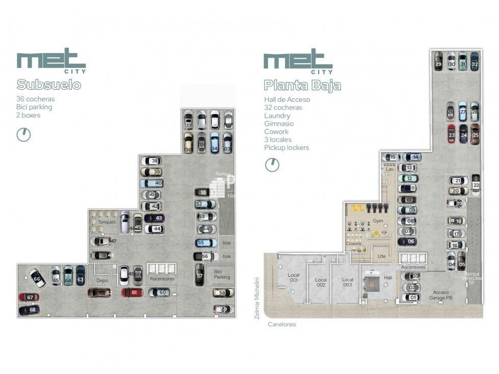 VA1915 venta apto 1 dorm MET CITY Centro