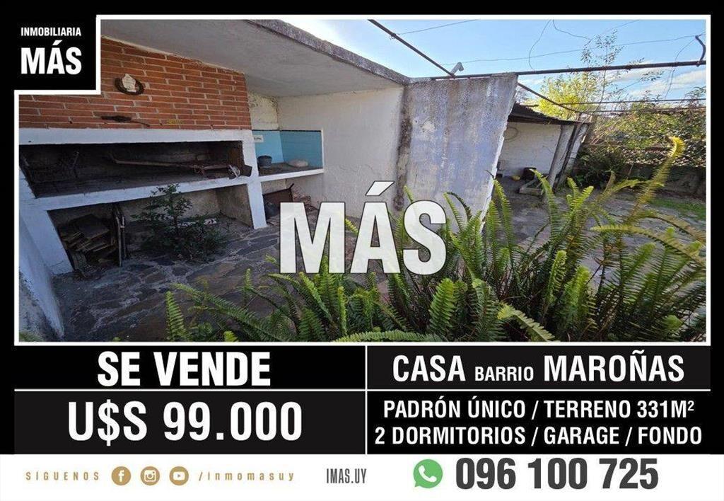 Casa Venta Garage Padrón Único Montevideo iMas.uy LC...