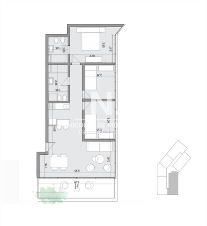 En venta apartamento de 3 dormitorios en con