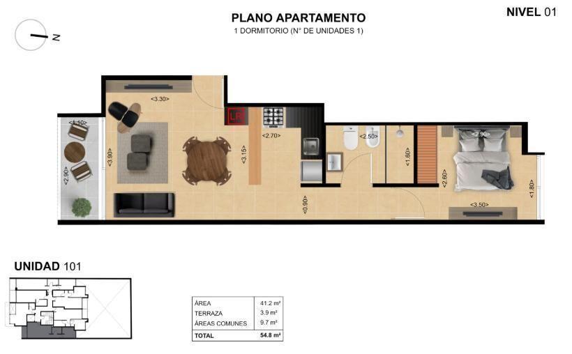 Venta Apartamento 1 Dormitorio en Cordon
