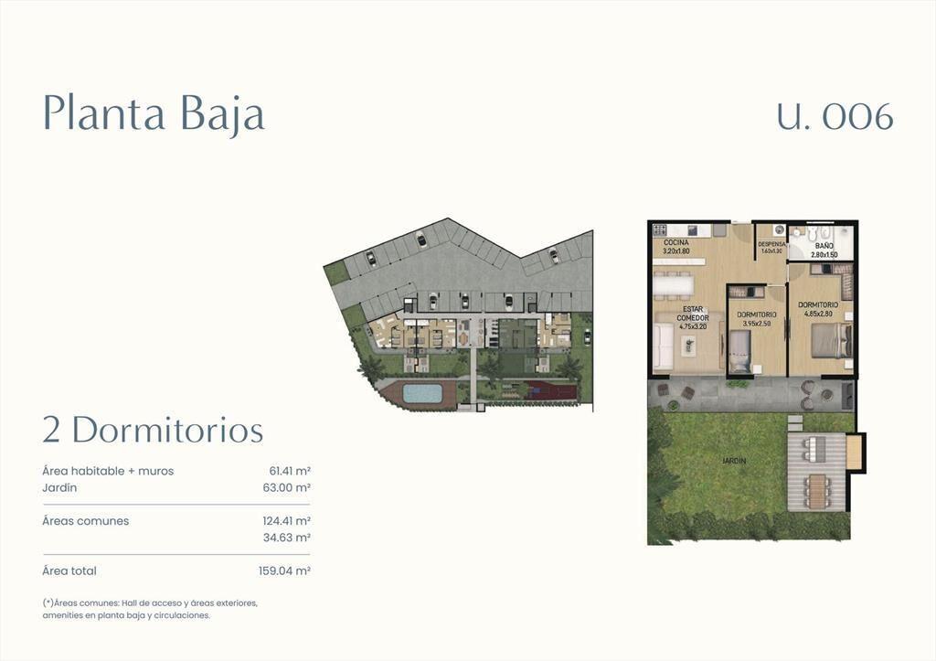Venta Apartamento 2 Dormitorios en Ciudad de la Costa
