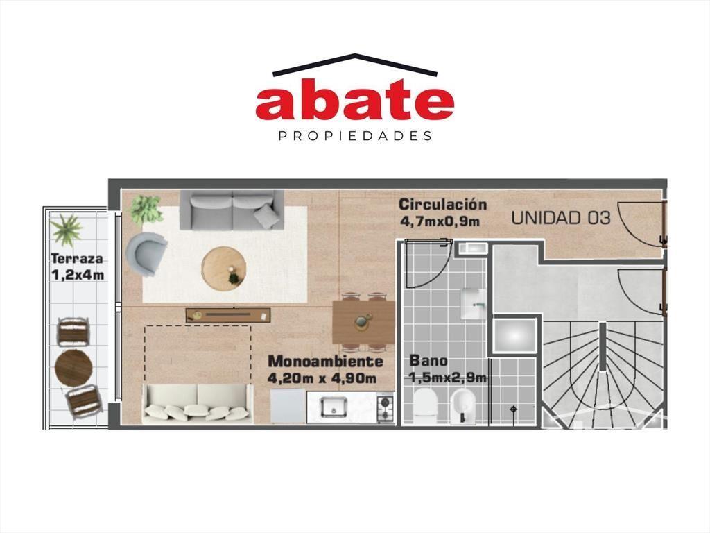 Venta apartamento monoambiente en Punta Carretas