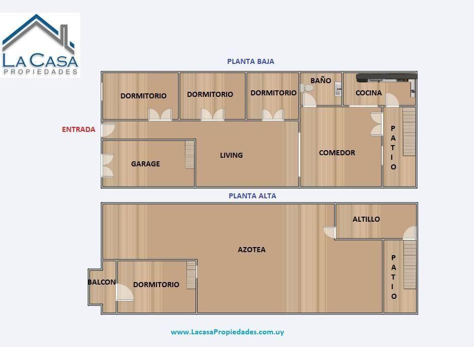 Venta de Casa Padrón único de 4 dormitorios y garaje en Jac