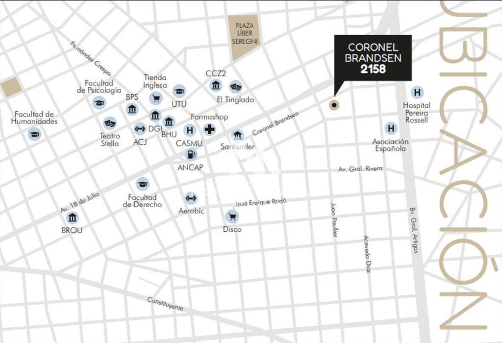 Apartamento de 1 Dormitorio en Cordón.