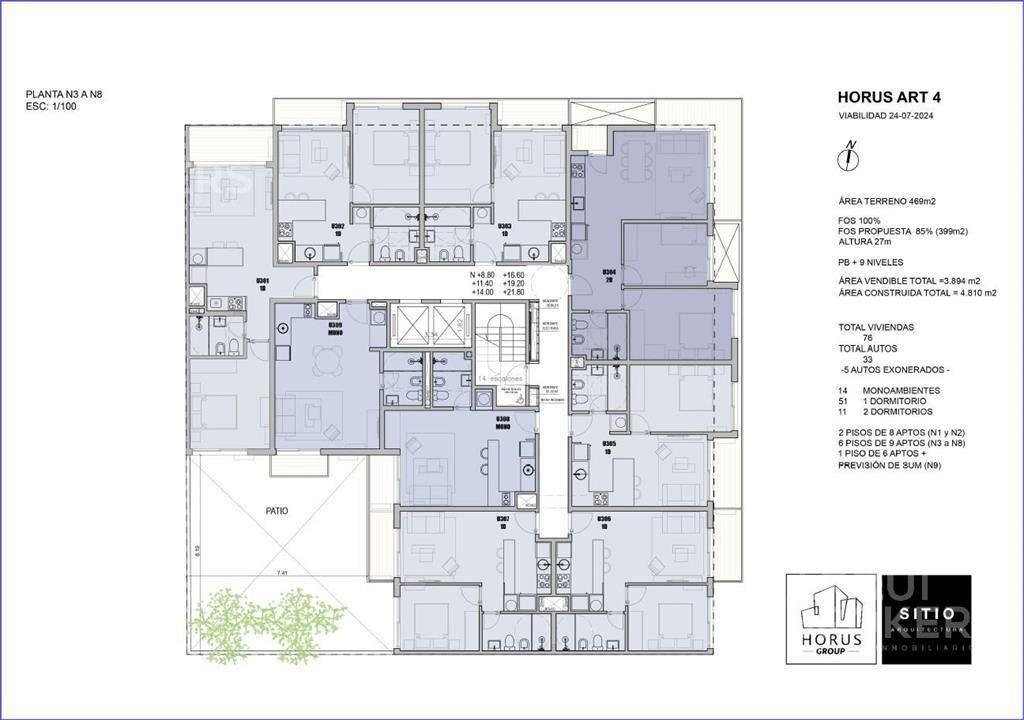 Apartamento de un dormitorio en venta en Centro - 501