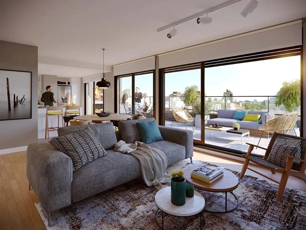 Venta de apartamento de 1 dormitorio al frente con terraza,