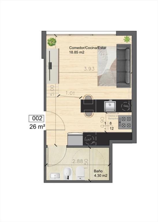 VENTA MONOAMBIENTE CENTRO A ESTRENAR