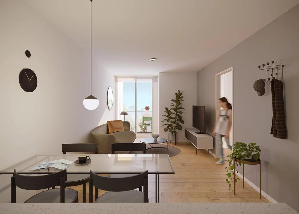 Venta de apartamento de 1 dormitorio lateral en Rialto, Cord