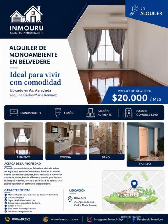 Alquiler monoambiente en Belvedere