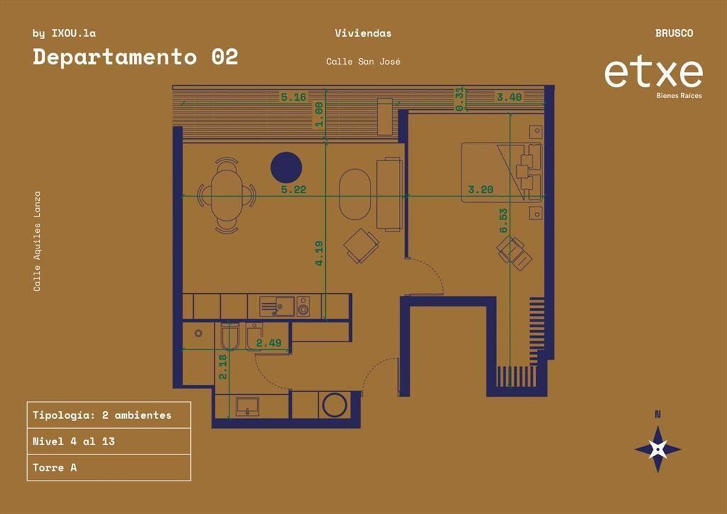 Venta Apartamento de 1 Dormitorio en Brusco By IXOU. ...