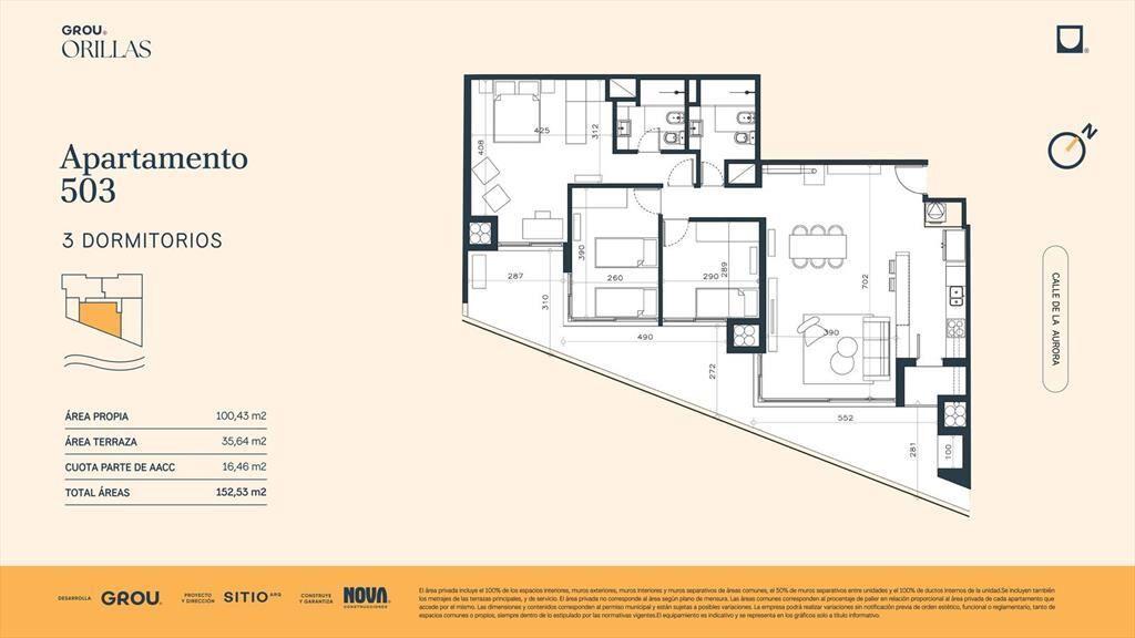 Venta Apartamento 3 Dormitorios en Ciudad de la Costa