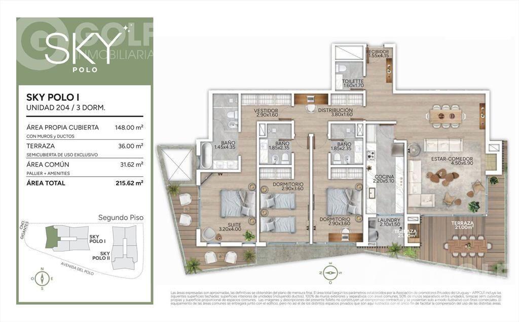 Venta de apartamento en POLO