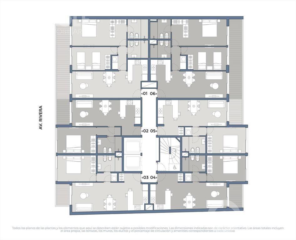 Venta de apartamento de 2 dormitorios en Pocitos