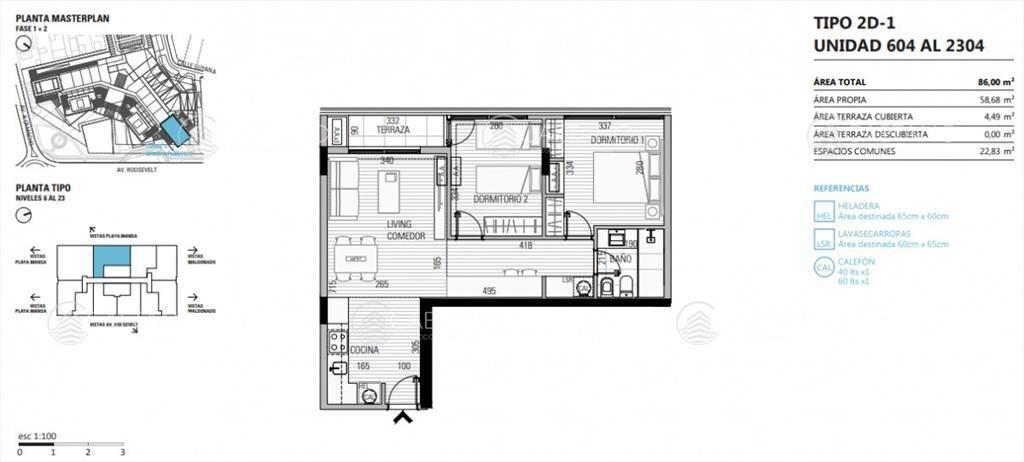 Venta apartamento 2 dormitorios Punta del Este