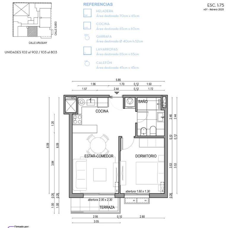 Venta Apartamento 1 Dormitorio en Centro, Nostrum Uruguay
