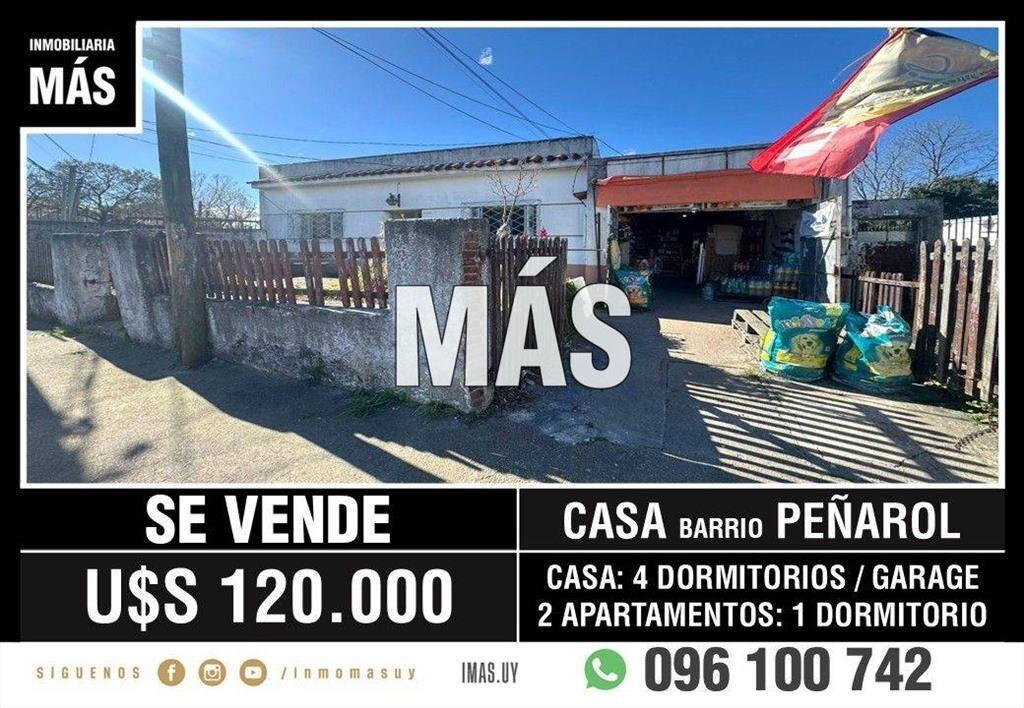 Casa + 2 Apartamentos Venta Paso de las Duranas Montevide...