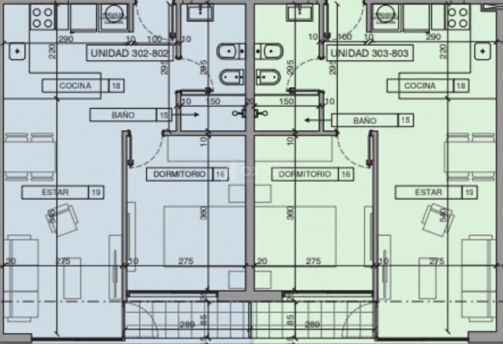 VENTA APARTAMENTO 1 DORMITORIO CORDON  EN OBRA