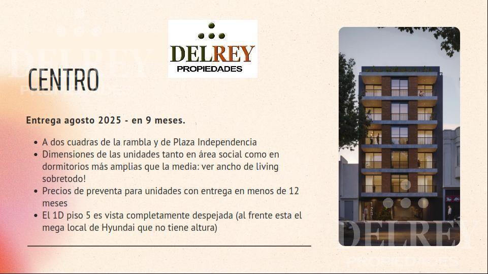 Venta Apartamento - Centro (Montevideo) DELREY PROPIEDADES
