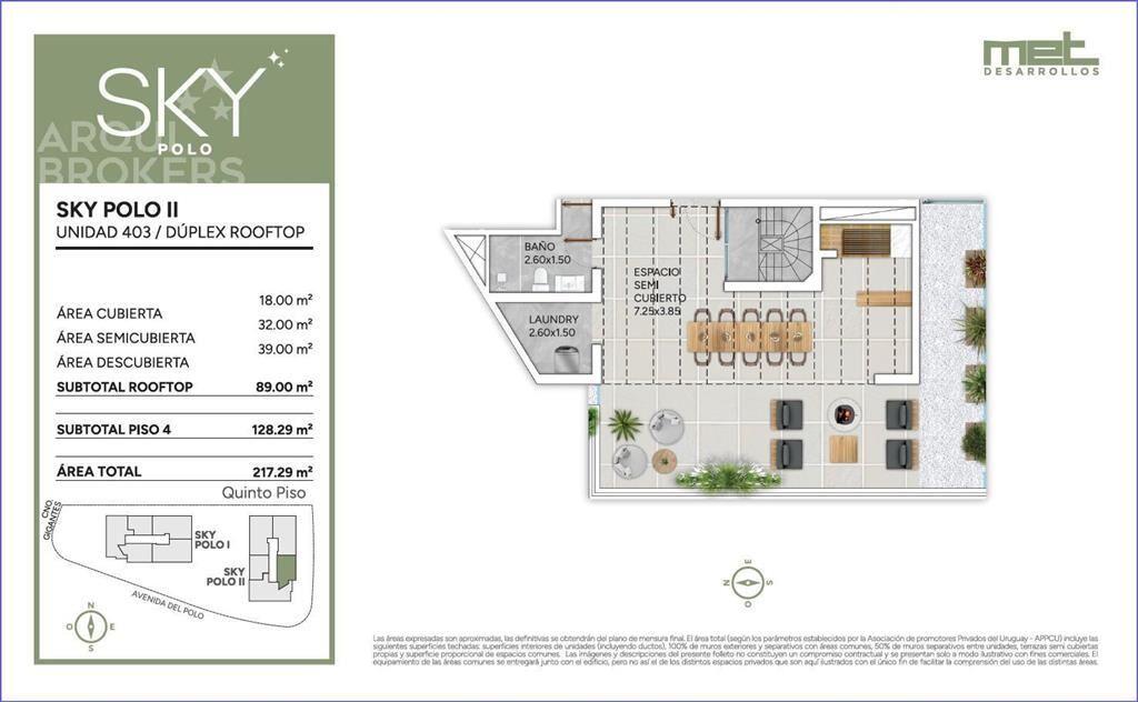 Apartamento penthouse de dos dormitorios en venta en Carras