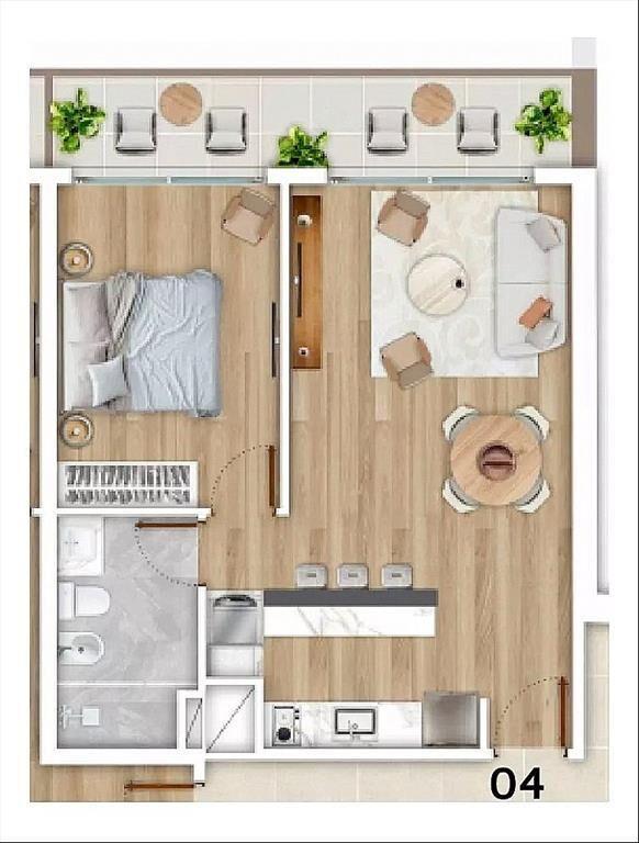 Venta Apartamento Cordón 1 Dormitorio 1 Baño Terraza Garaje