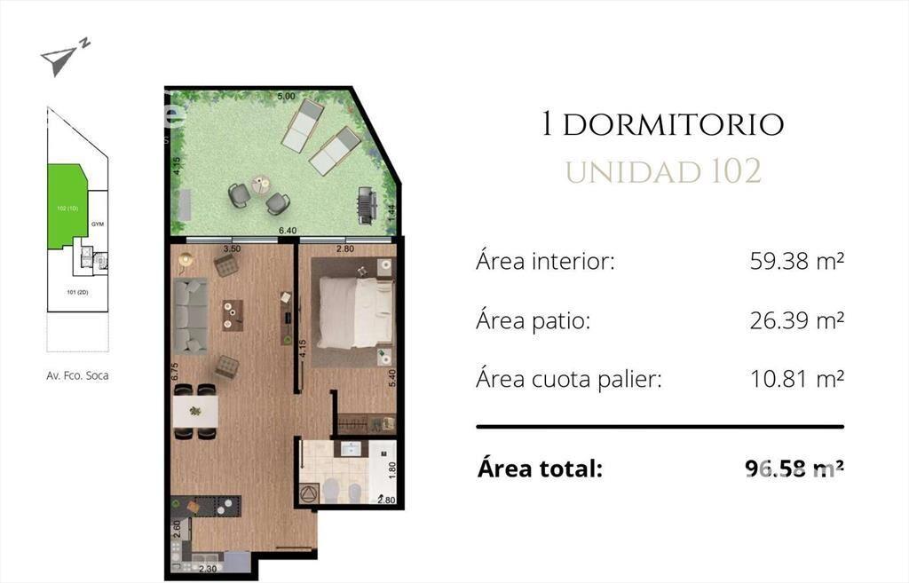 Venta de Apartamento con renta en Pocitos