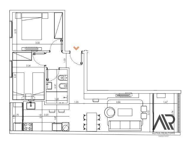 Apartamento de 2 dormitorios, con terraza y vista al mar...