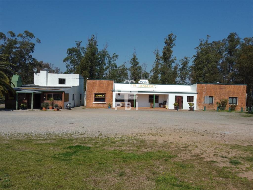 Chacra de 1 hectarea con casa y local comercial sobre Ruta