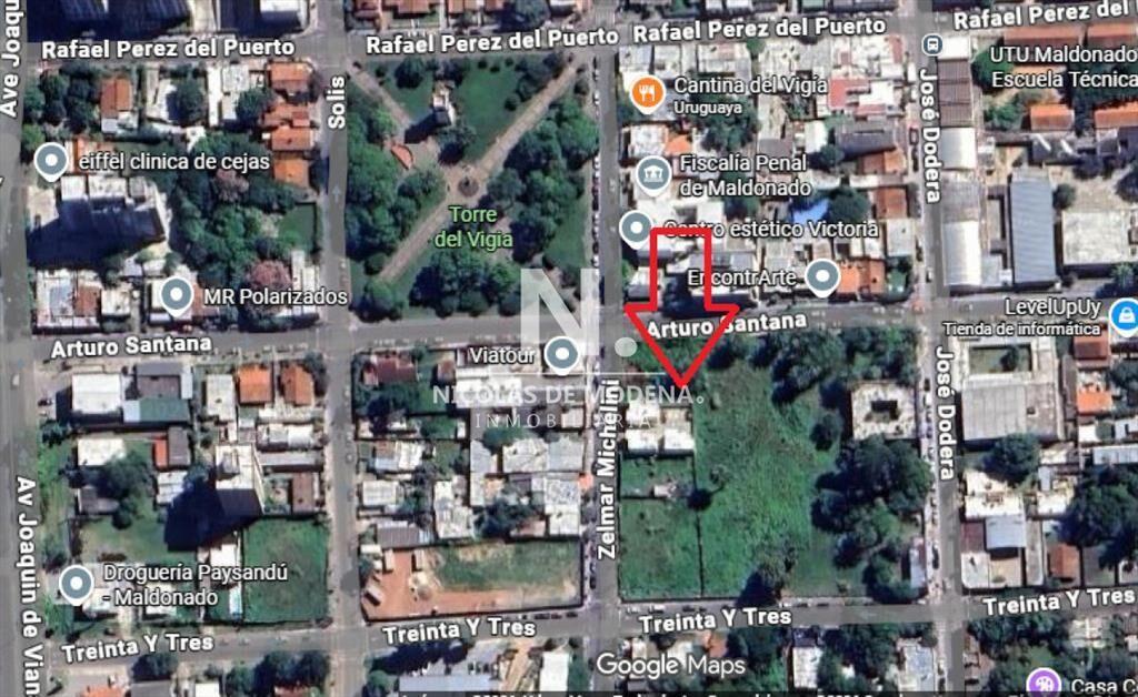 Lote paradesarrollo de proyecto en Maldonado