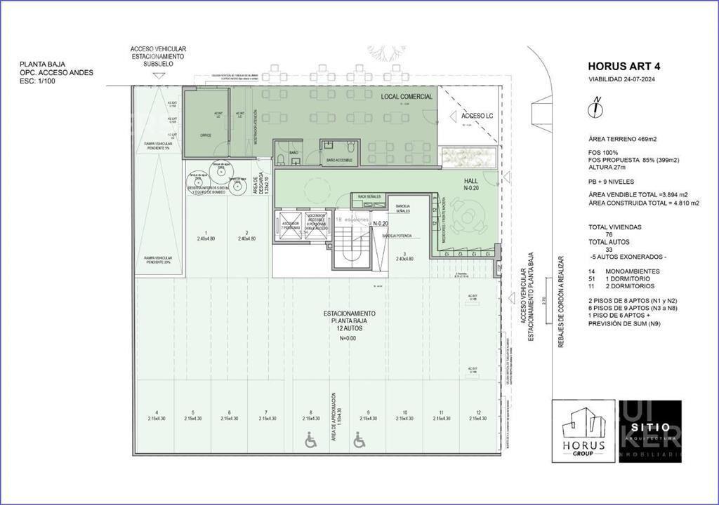 Apartamento de un dormitorio en venta en Centro - 307
