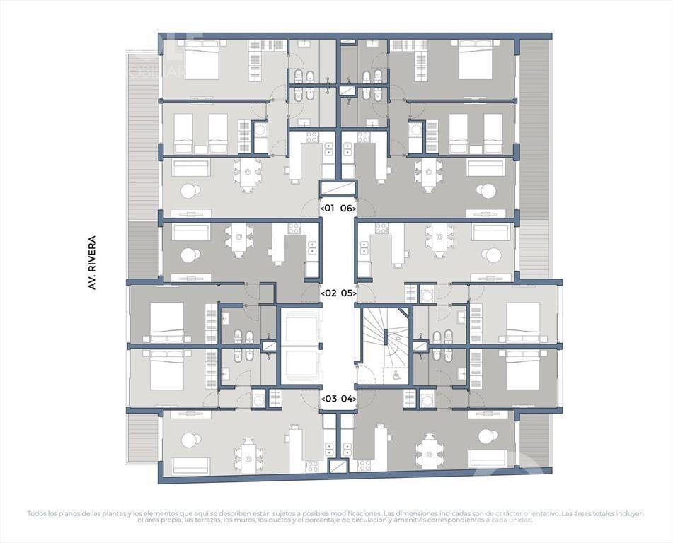 Venta de apartamento de 2 dormitorios en Pocitos