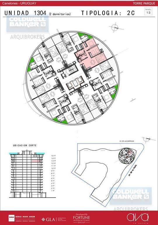 Apartamento de dos dormitorios en alquiler en Parque Roosev