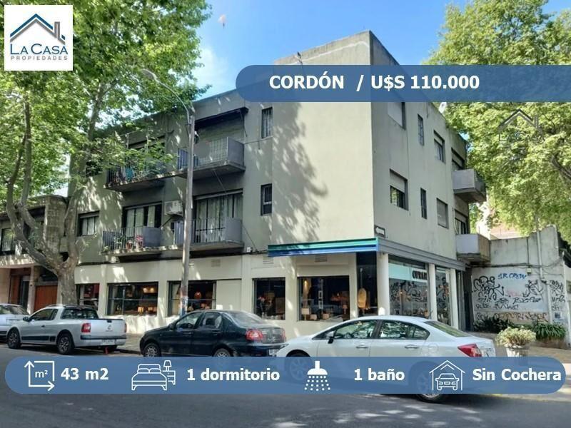 Venta de apartamento de 1 dormitorio en Cordón