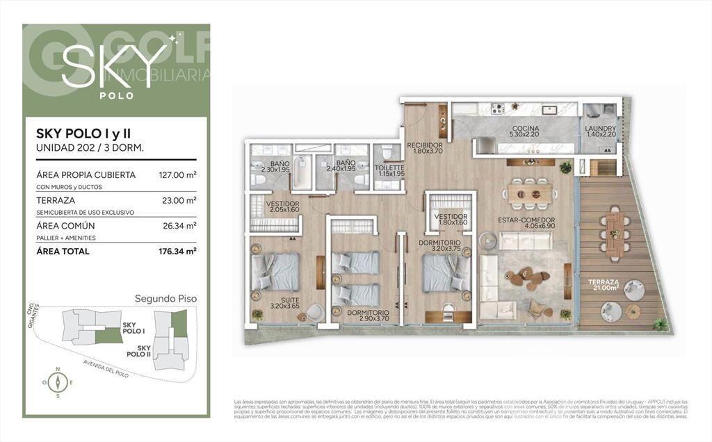 Venta de apartamento en POLO