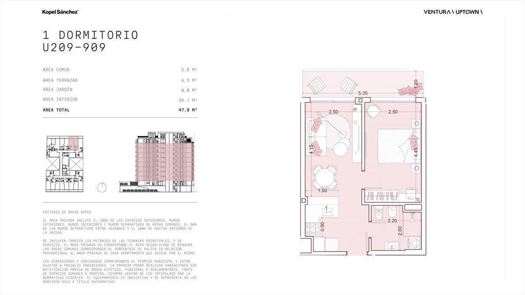 Venta Apartamento 1 Dormitorio en Cordon