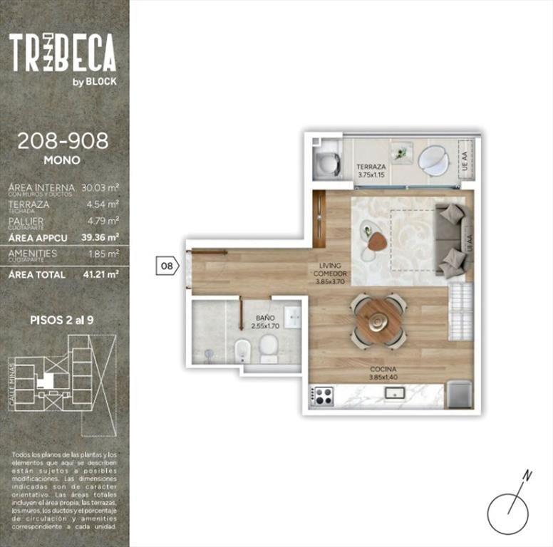 Venta Monoambiente en Pozo Cordon Mar 2029