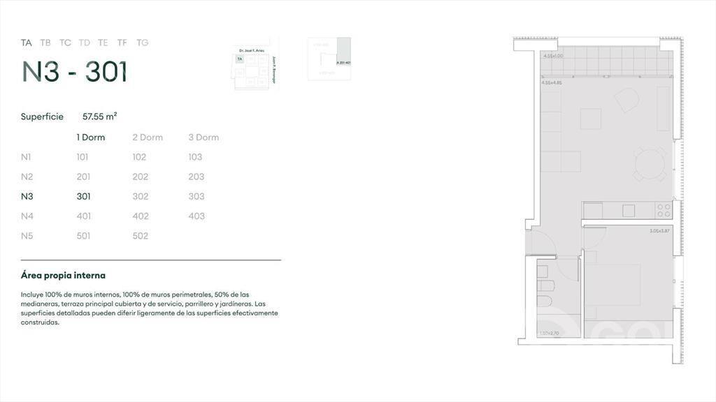 Venta apartamento de 1 dormitorio en Carrasco