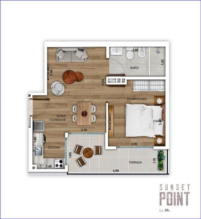 Apartamento  de un dormitorio en venta en Pocitos Nuevo - 0