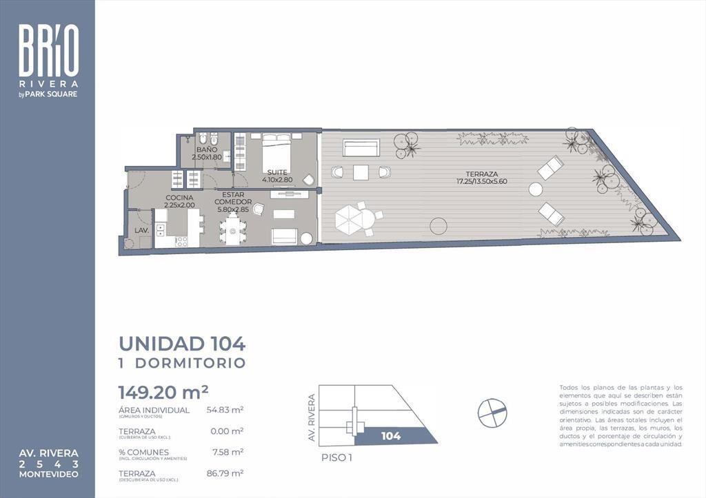Venta Apartamento 1 Dormitorio en Pocitos