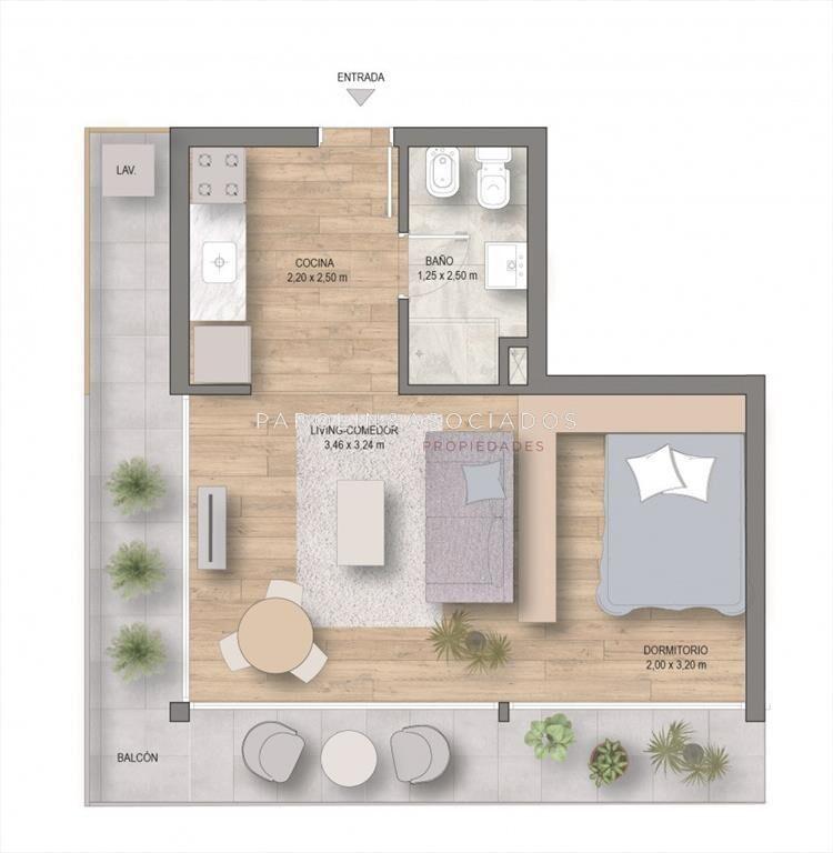 Apartamento Monoambiente