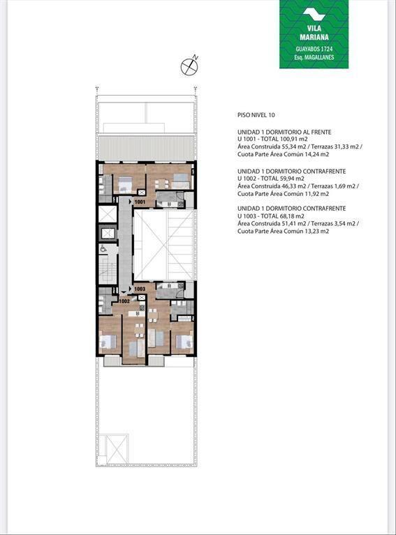 1 DORMITORIO CONTRAFRENTE A ESTRENAR MARZO 2026 PISO 9